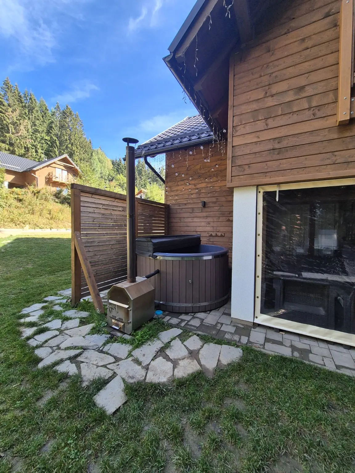 Súkromná kaďa s vírivkou pri Chalet Björn